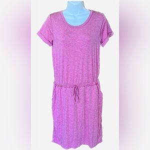 32 degrees Cool Ladies Comfy Dress Elastic Waist size XS color Heather RoseCocoa